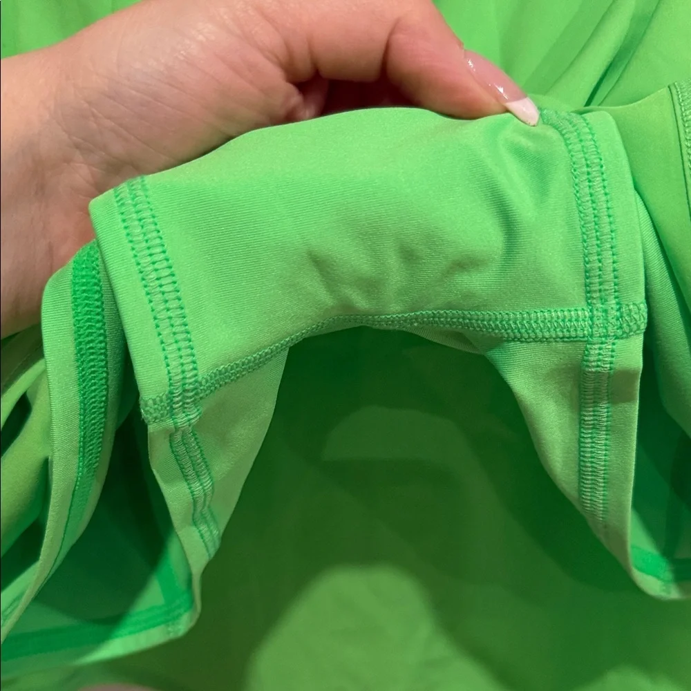Alo Green Glow Tennis Skirt